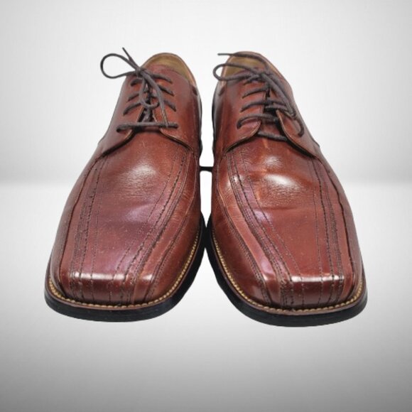 Stacy Adams Men's Size 10 Oxford Lace Up Dress Shoes Corrado Leather - Picture 4 of 12